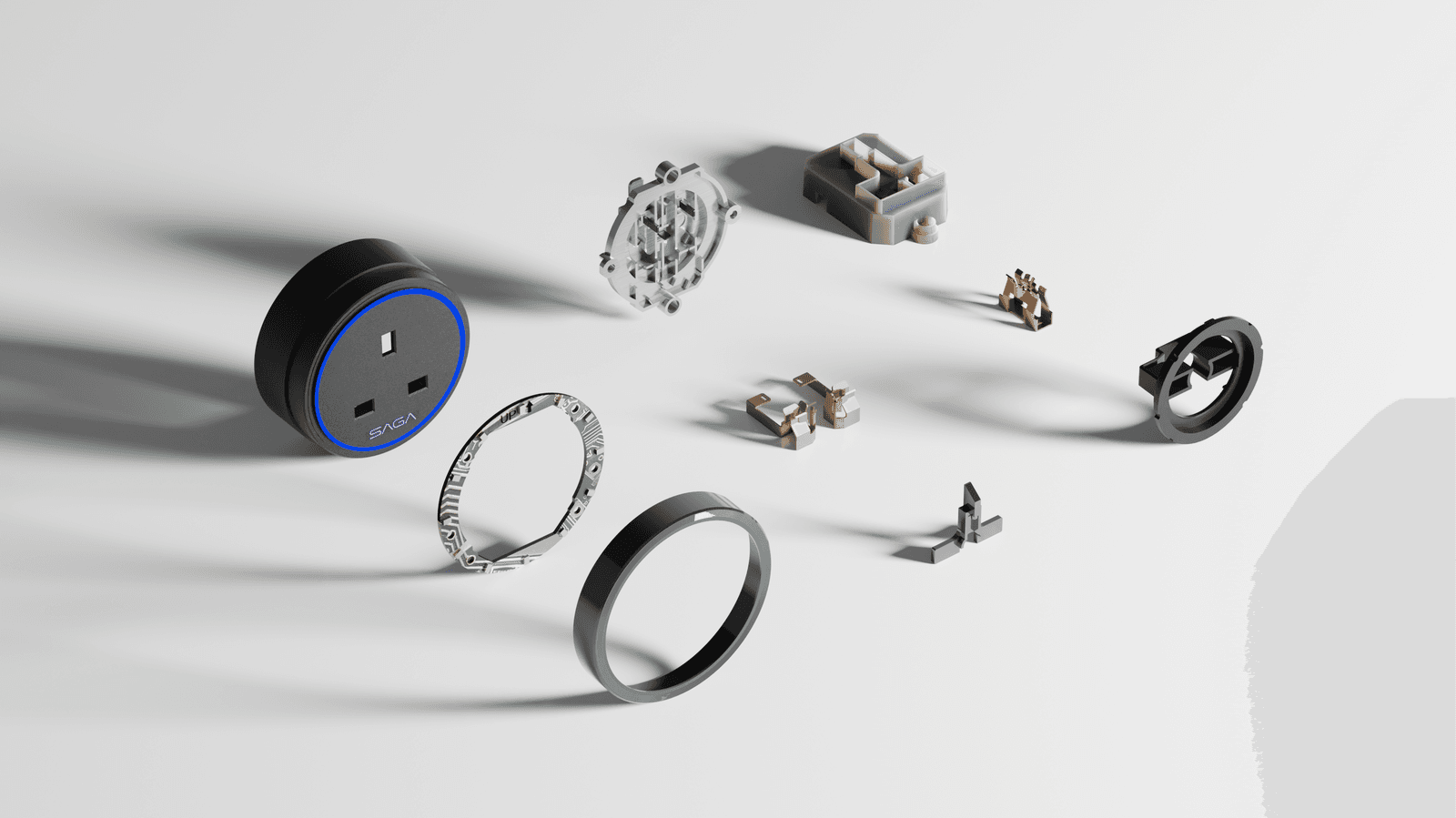 Saga adaptor components (bottom)