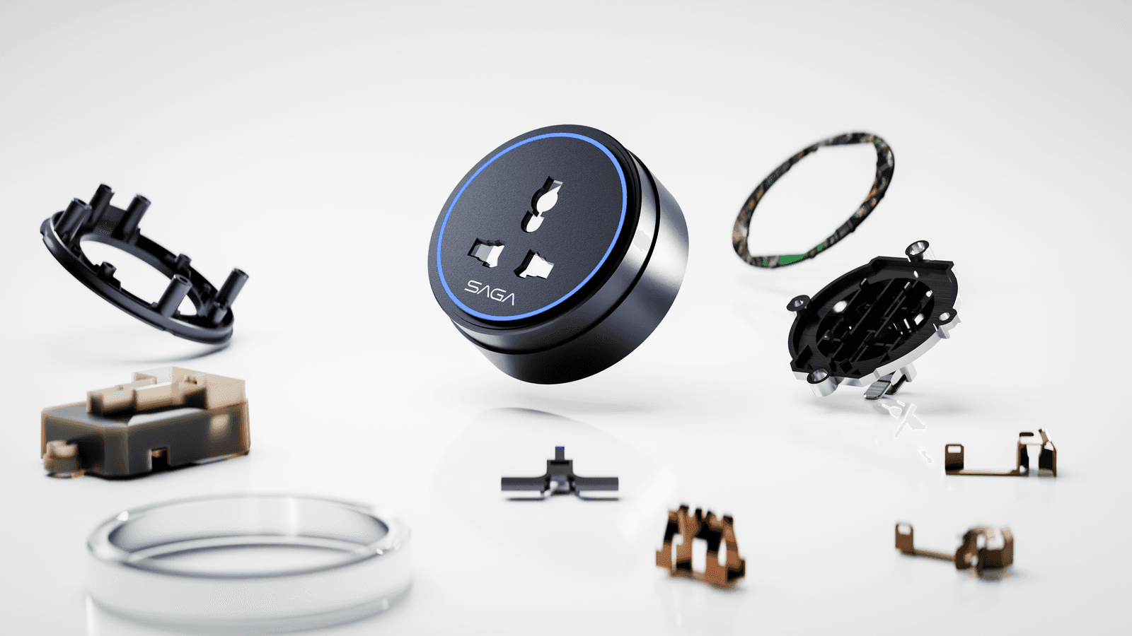Saga adaptor exploded view